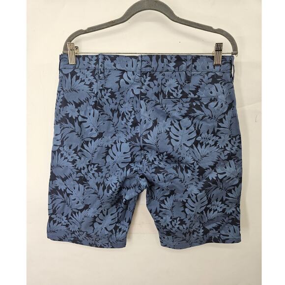 Pacific Blue Shorts Men's Size 32 Navy Cotton/Polyester Beach Tropical Hawaii - Picture 2 of 4